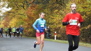 Wspólny bieg z panią Olą.