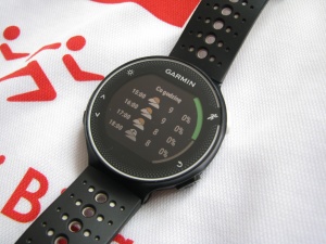 Garmin FR 230. Pogoda.